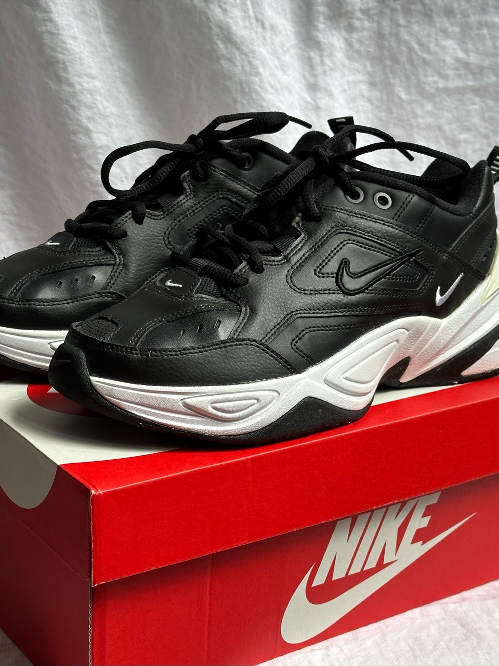 Womens Nike M2K Tekno Black Womens Sz 8.5, Chunky Y2K Normcore, Like New